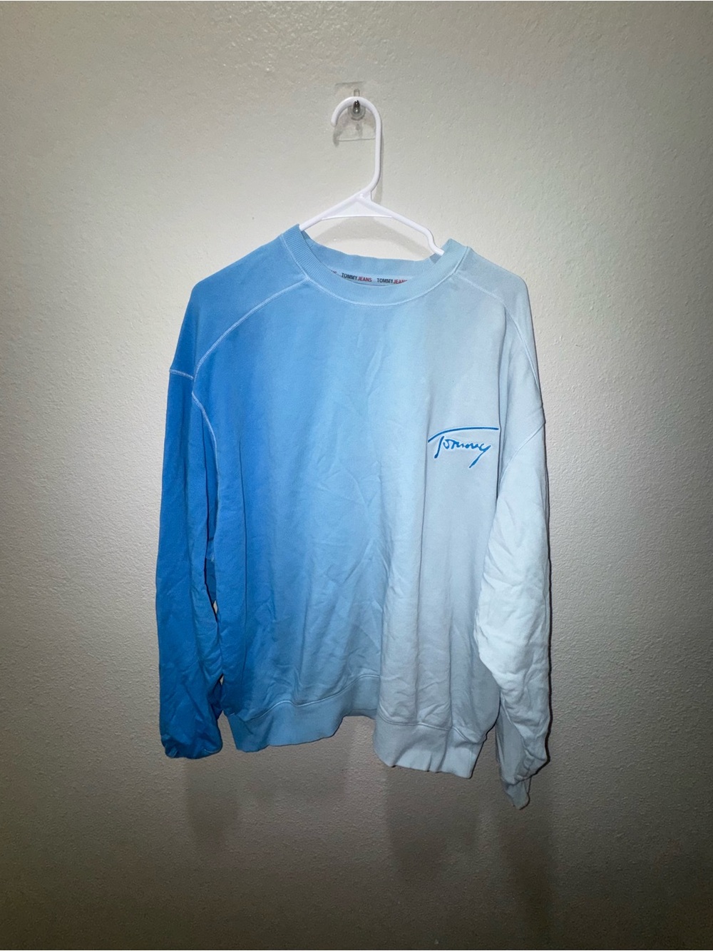 Tommy Hilfiger Blue Ombre Pullover Sweatshirt